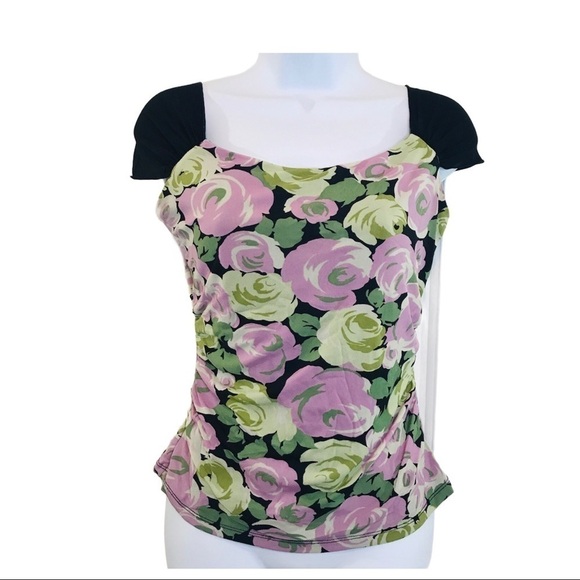 I.N.C International Concepts Floral Blouse Size M - Picture 7 of 13